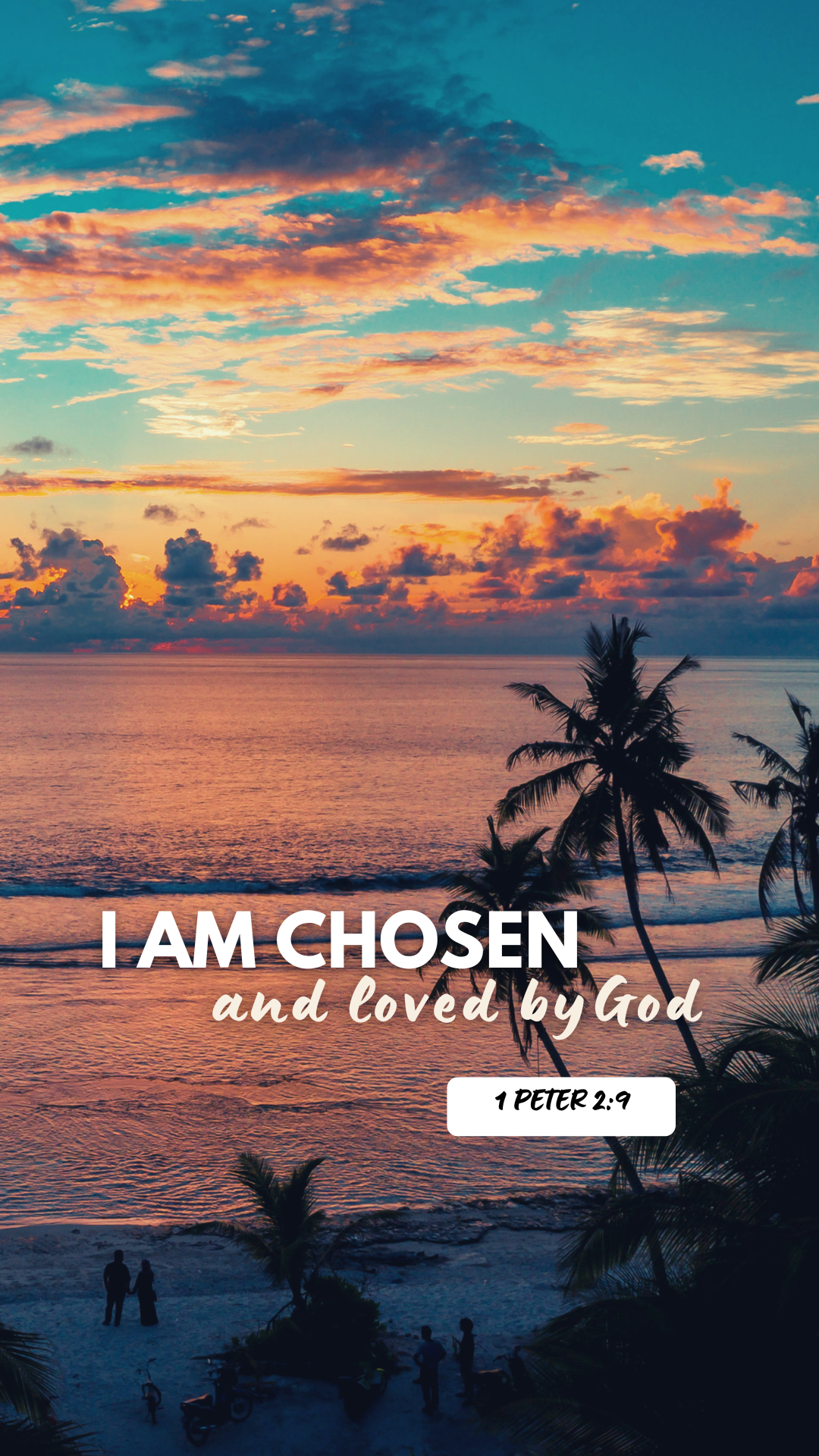 21 Scripture Wallpapers - (Palm tree Edition)